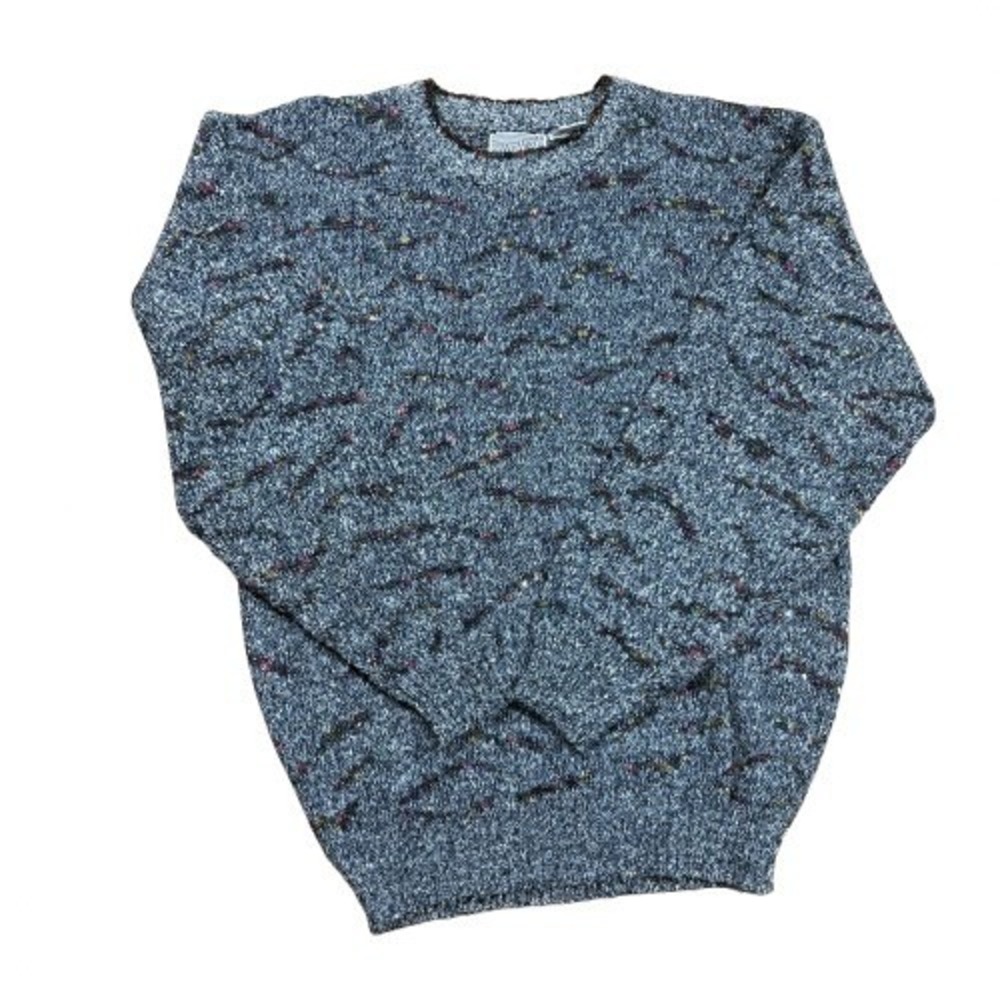 Vintage Method Crew Neck Sweater Abstract‎ Knit Eclectic Grandpa Size Medium